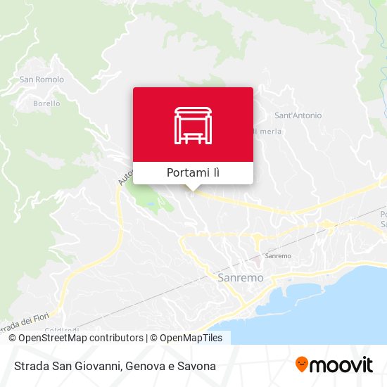 Mappa Strada San Giovanni