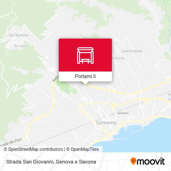 Mappa Strada San Giovanni