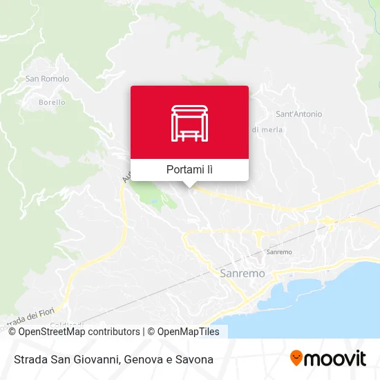 Mappa Strada San Giovanni
