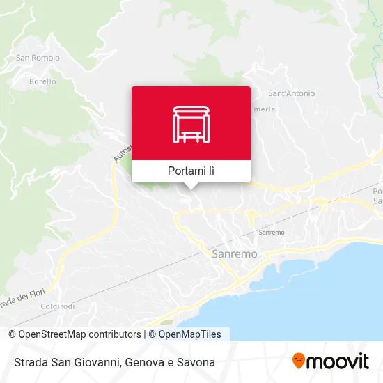 Mappa Strada San Giovanni