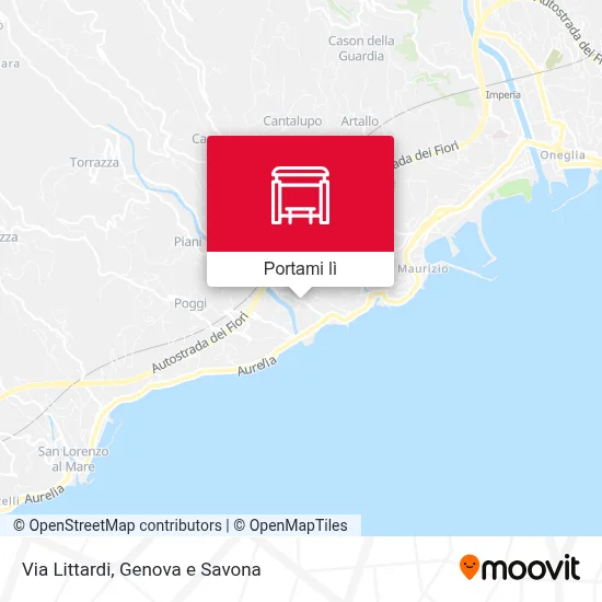 Mappa Via Littardi