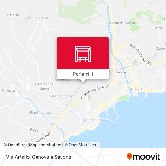 Mappa Via Artallo