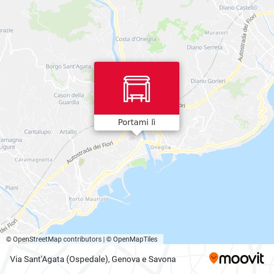 Mappa Via Sant'Agata (Ospedale)