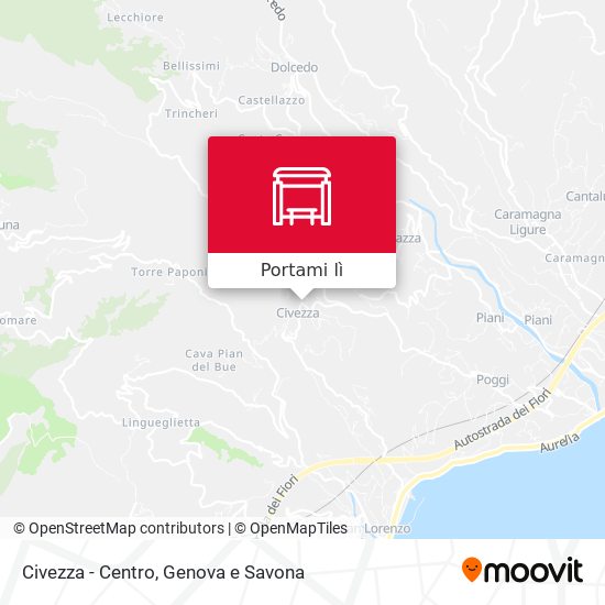Mappa Civezza - Centro