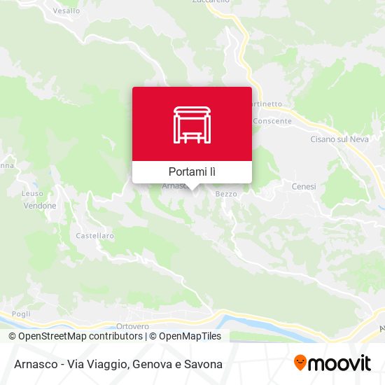 Mappa Arnasco - Via Viaggio