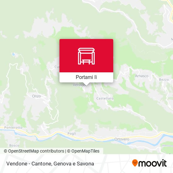 Mappa Vendone - Cantone