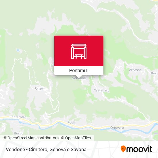 Mappa Vendone - Cimitero