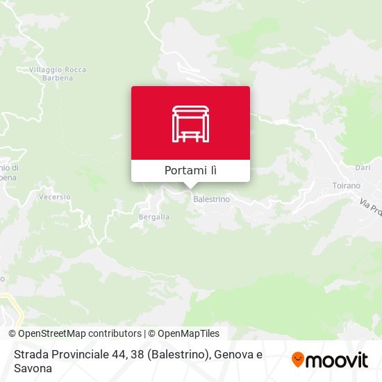 Mappa Strada Provinciale 44, 38 (Balestrino)