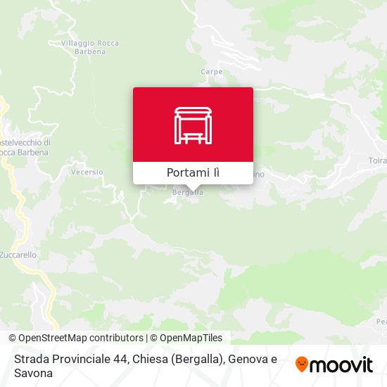 Mappa Strada Provinciale 44, Chiesa (Bergalla)