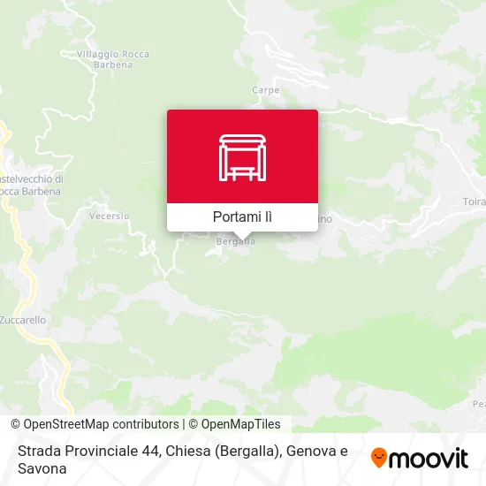 Mappa Strada Provinciale 44, Chiesa (Bergalla)