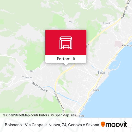 Mappa Boissano - Via Cappella Nuova, 74