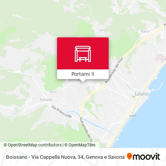 Mappa Boissano - Via Cappella Nuova, 34