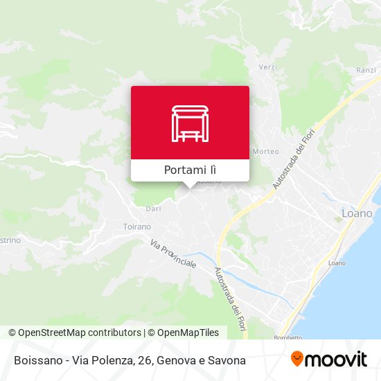 Mappa Boissano - Via Polenza, 26