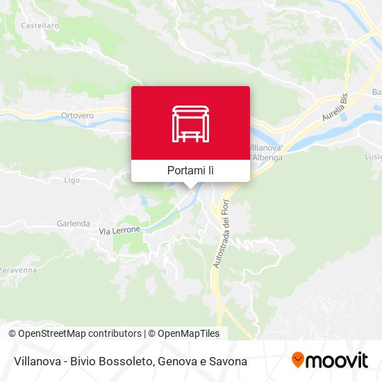 Mappa Villanova - Bivio Fraz. Bossoleto