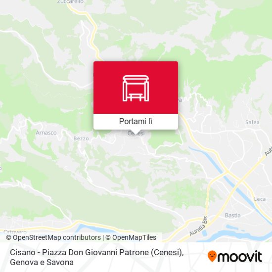 Mappa Cisano - Piazza Don Giovanni Patrone (Cenesi)