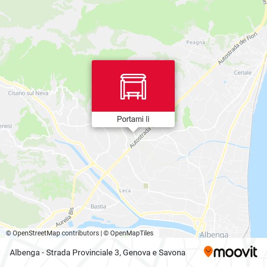 Mappa Albenga - Strada Provinciale 3