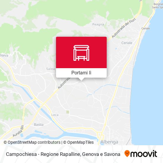 Mappa Campochiesa - Regione Rapalline