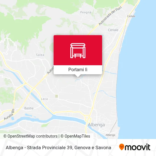Mappa Albenga - Strada Provinciale 39