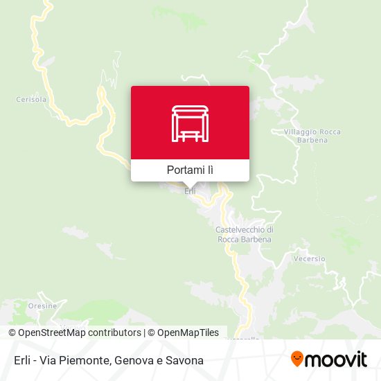 Mappa Erli - Via Piemonte