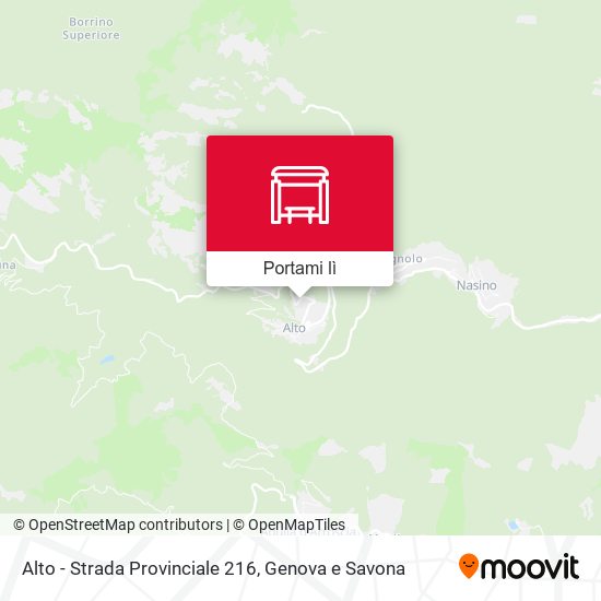 Mappa Alto - Strada Provinciale 216