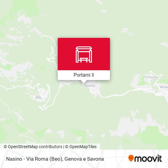 Mappa Nasino - Via Roma (Beo)