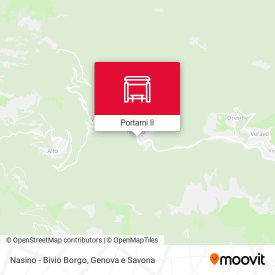 Mappa Nasino - Bivio Borgo