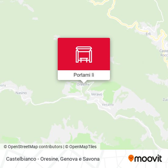 Mappa Castelbianco - Oresine