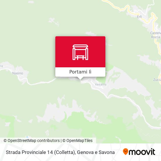 Mappa Strada Provinciale 14 (Colletta)