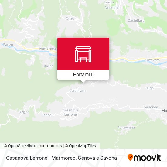 Mappa Casanova Lerrone - Marmoreo