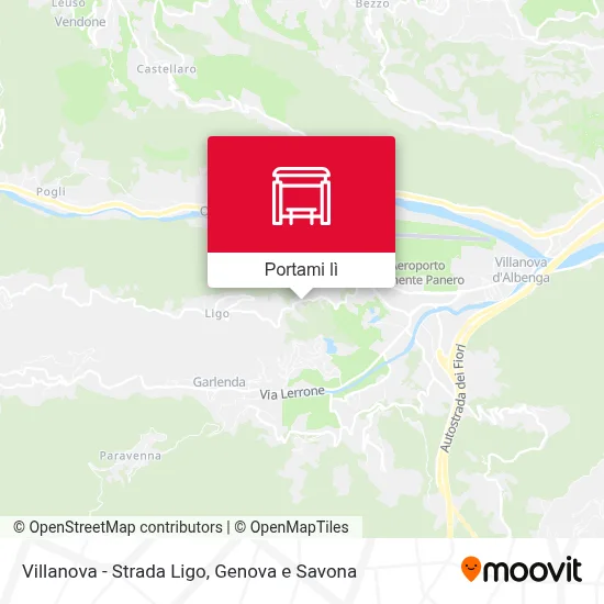 Mappa Villanova - Strada Ligo