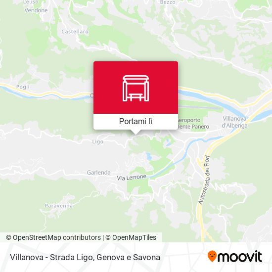 Mappa Villanova - Strada Ligo