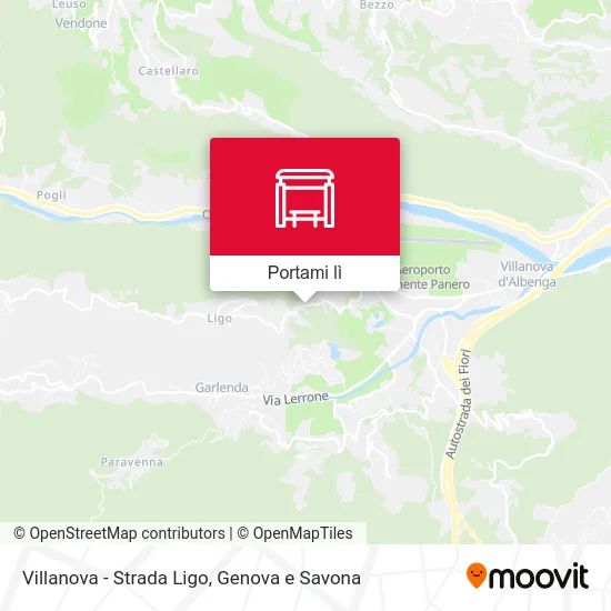 Mappa Villanova - Strada Ligo