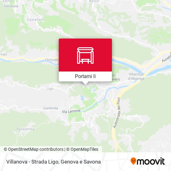 Mappa Villanova - Strada Ligo