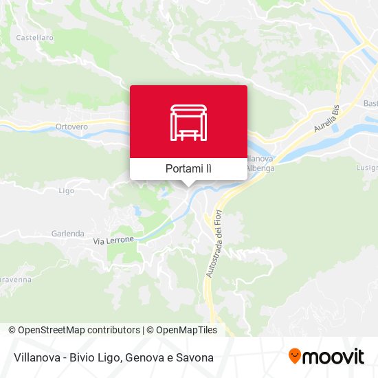 Mappa Villanova - Bivio Ligo