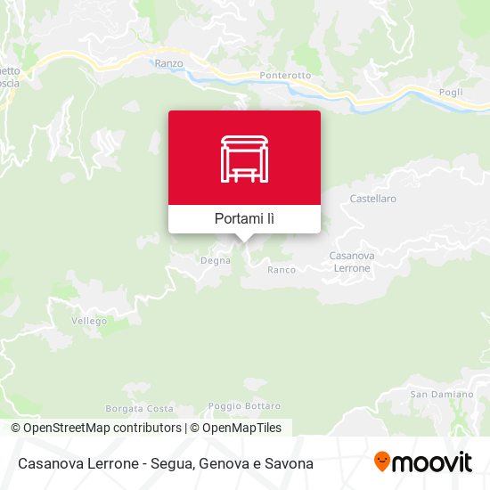 Mappa Casanova Lerrone - Segua