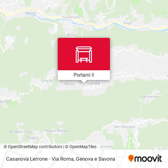 Mappa Casanova Lerrone - Via Roma