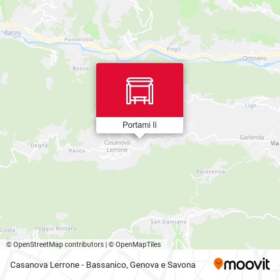 Mappa Casanova Lerrone - Bassanico