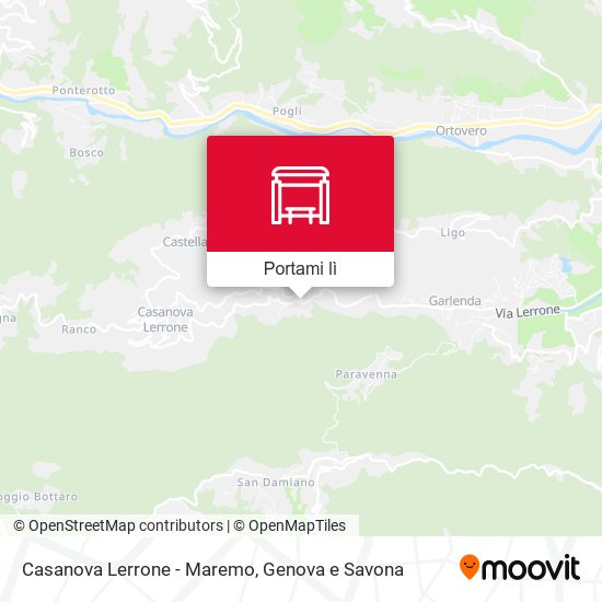 Mappa Casanova Lerrone - Maremo