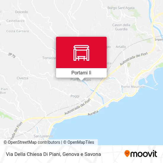 Mappa Via Della Chiesa Di Piani