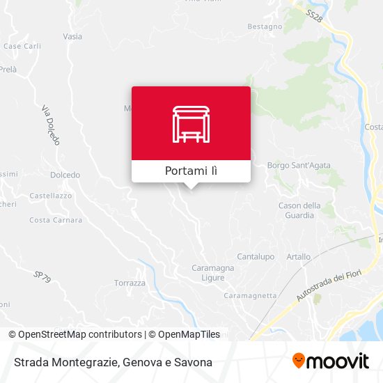 Mappa Strada Montegrazie
