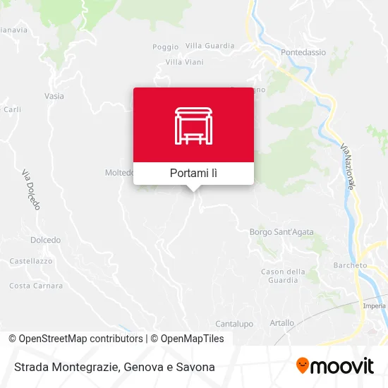 Mappa Strada Montegrazie