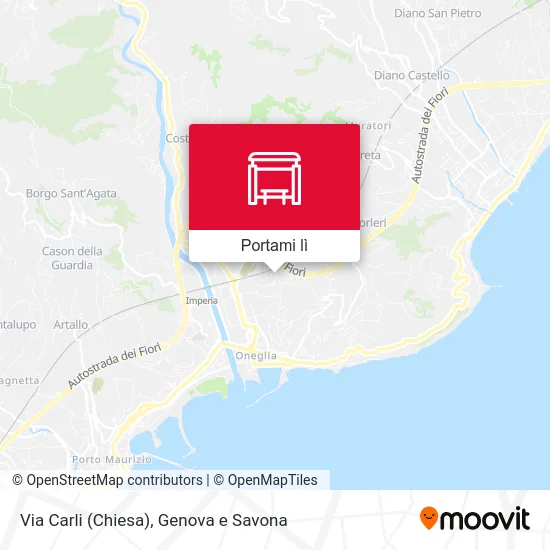 Mappa Via Carli (Chiesa)