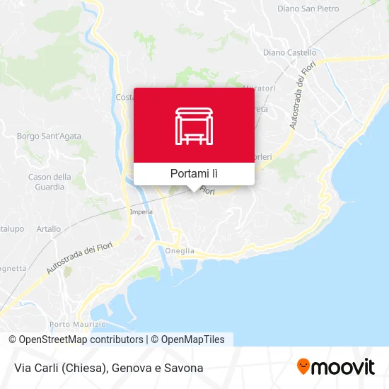 Mappa Via Carli (Chiesa)