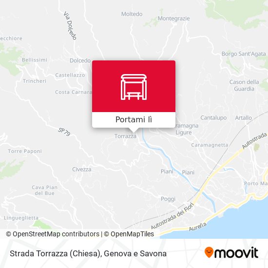 Mappa Strada Torrazza (Chiesa)