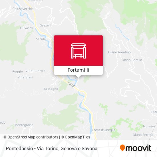 Mappa Pontedassio - Via Torino