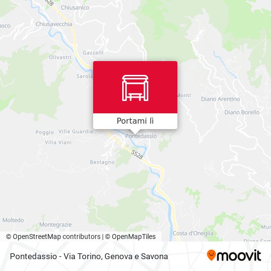 Mappa Pontedassio - Via Torino