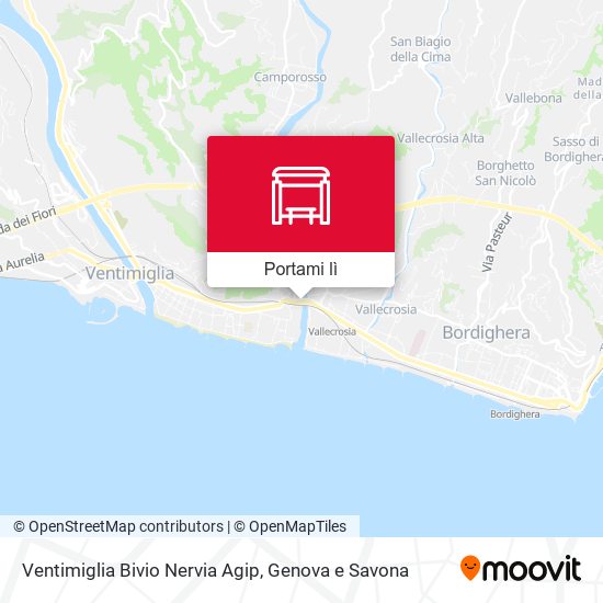 Mappa Ventimiglia Bivio Nervia Agip