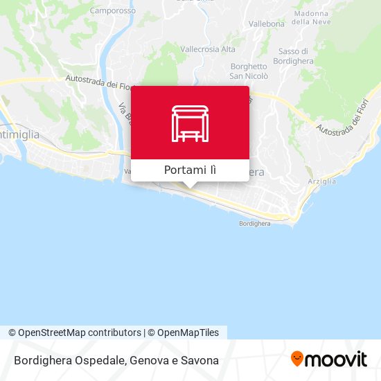 Mappa Bordighera Ospedale