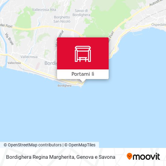 Mappa Bordighera Regina Margherita