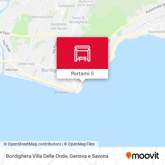 Mappa Bordighera Villa Delle Onde